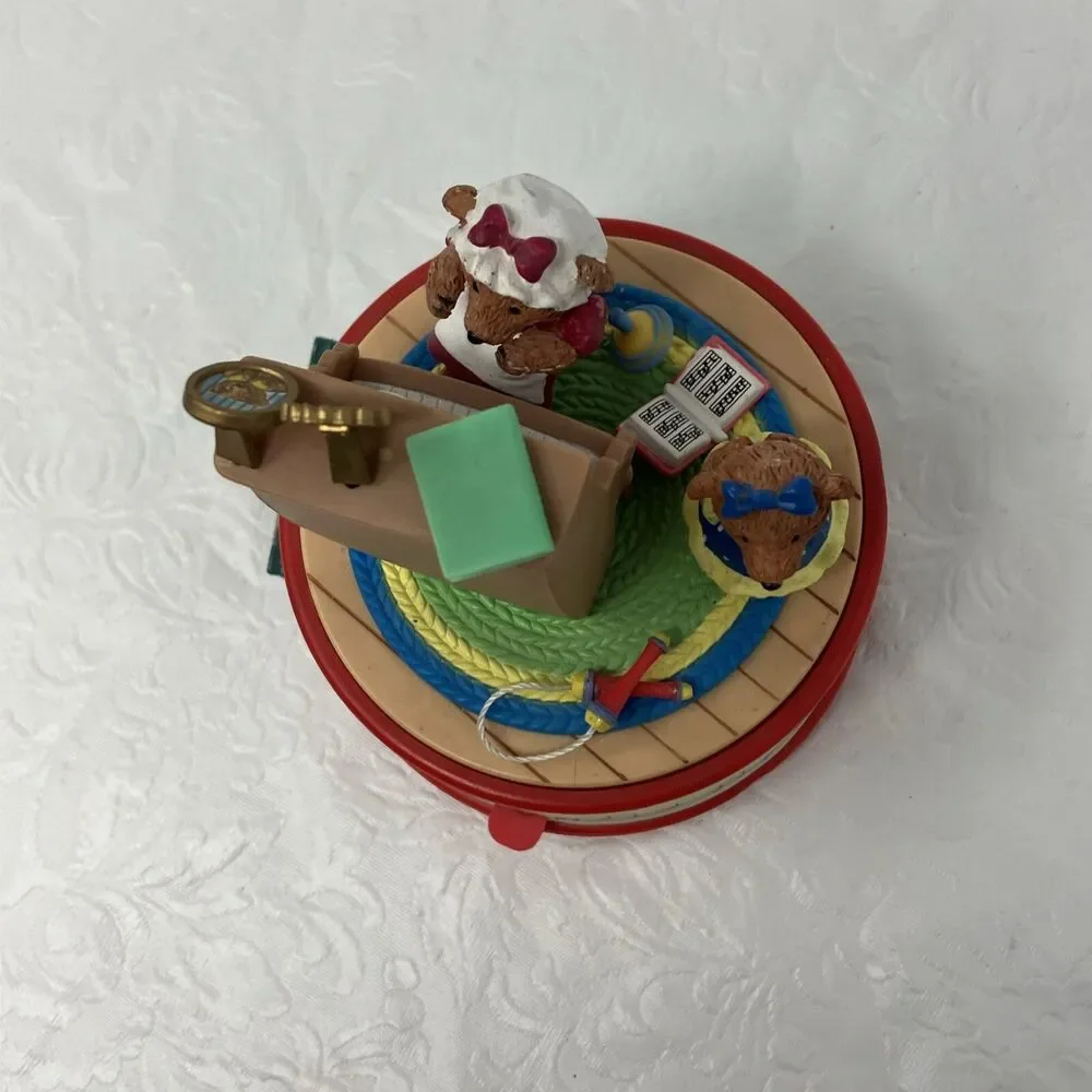 ENESCO Action Musical Music Box Piano Bear 
